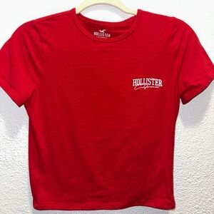 Hollister Embroidered Logo Graphic Baby Tee